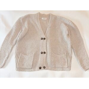 Carly Jean Los Angeles Cream Cardigan